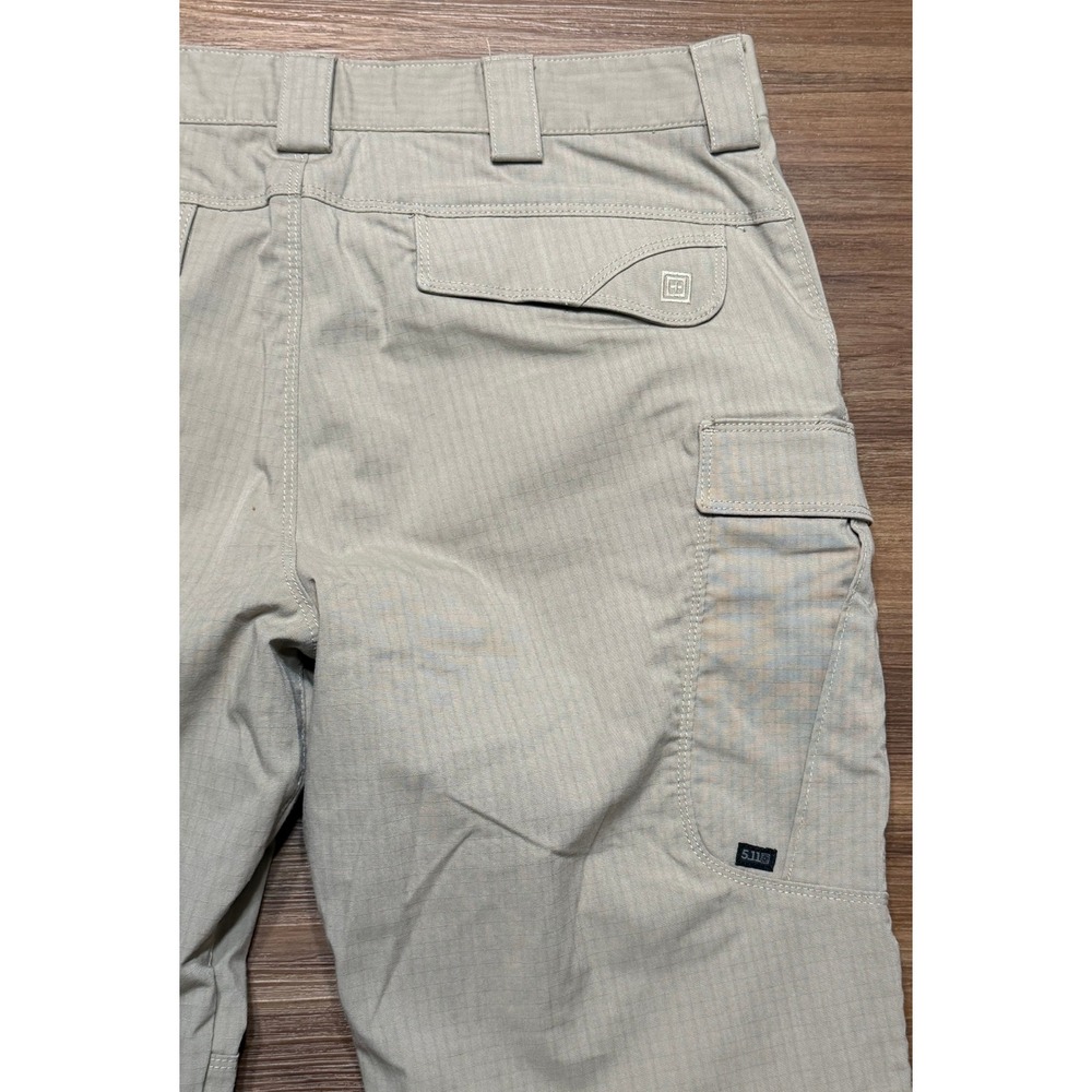 5.11 Tactical Stryke Mens Khaki Tan Flex-Tac Ripstop Cargo Pants Sz 34x30 - Picture 12 of 12